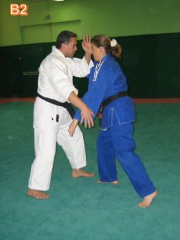 Tecniques de bases de Jujitsu Luc et Françoise